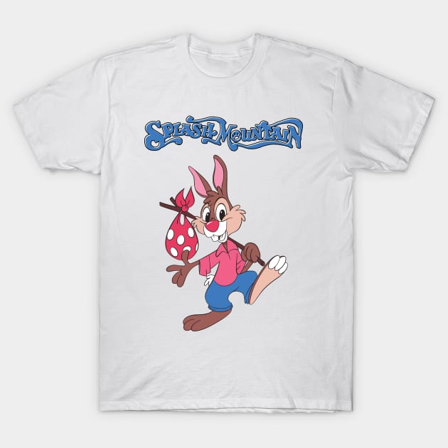 Splash Mountain / Run Away Rabbit Design T-Shirt by Number 17 Paint
